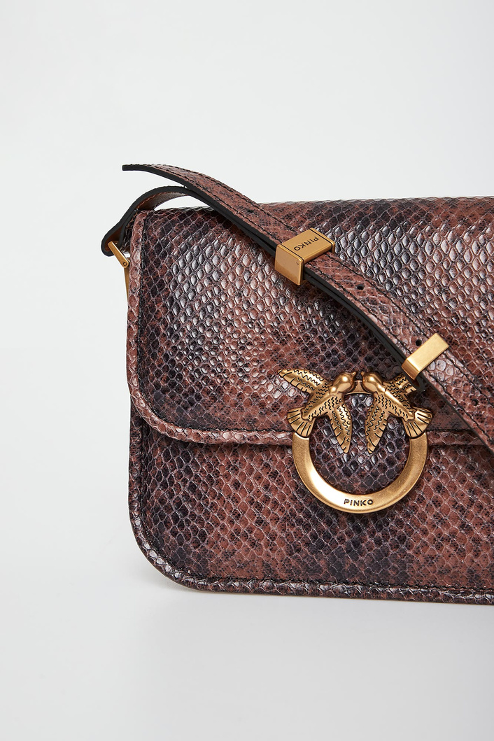 Torebka damska Love Box Bag Mini Pelle Stampa Lucertolina PINKO