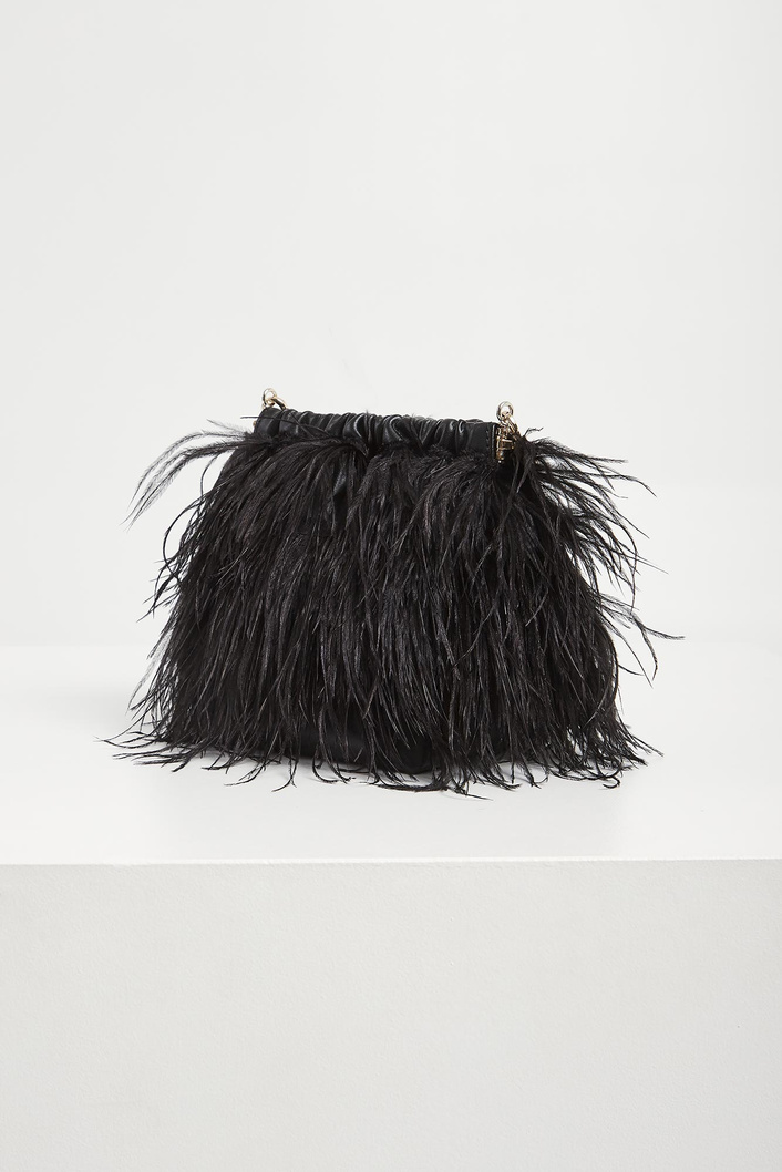 Torebka damska z piórami PATRIZIA PEPE