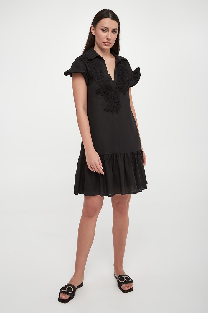 Sukienka lniana mini ERMANNO FIRENZE