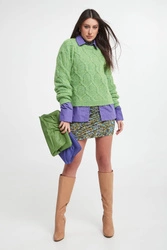 Sweter damski z wełną alpaki GESTUZ