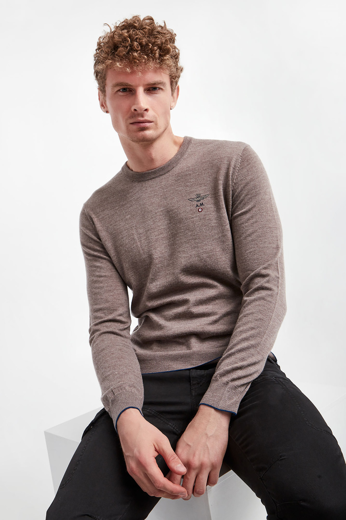 Sweter męski wełniany AERONAUTICA MILITARE