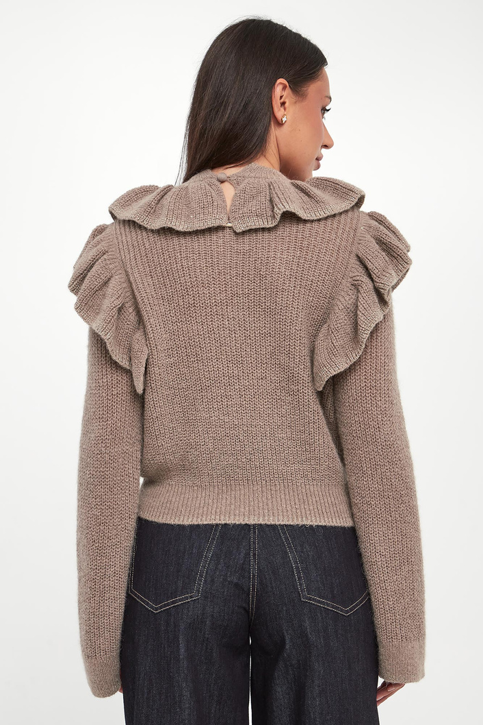 Sweter damski z falbaną TWINSET