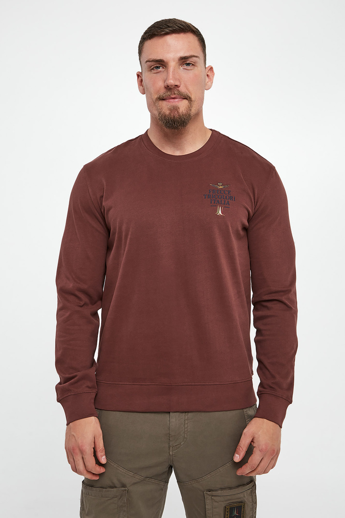 Longsleeve męski z logo AERONAUTICA MILITARE