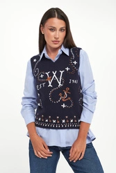 Kamizelka damska wełniana Cacao WEEKEND MAX MARA