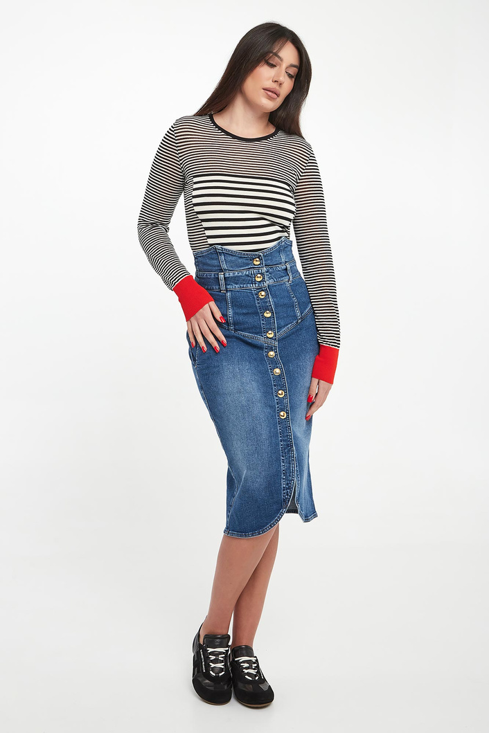 Sweter damski w paski ELISABETTA FRANCHI