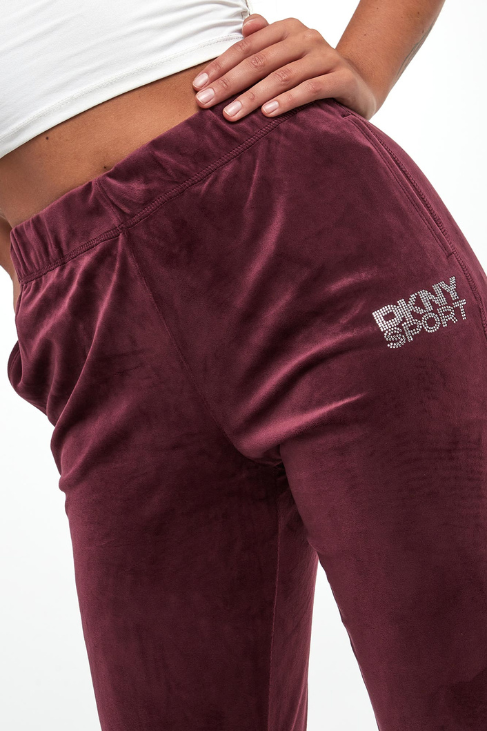 Spodnie damskie welurowe DKNY