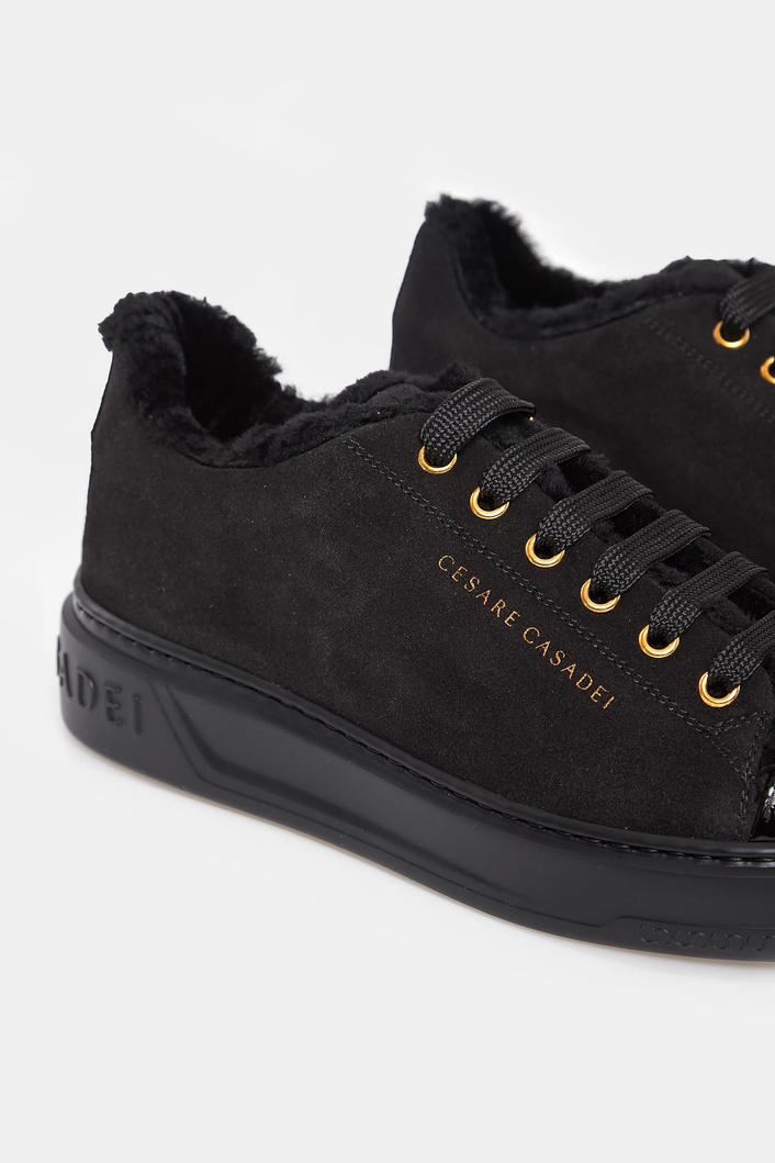 Sneakersy damskie zamszowe CESARE CASADEI