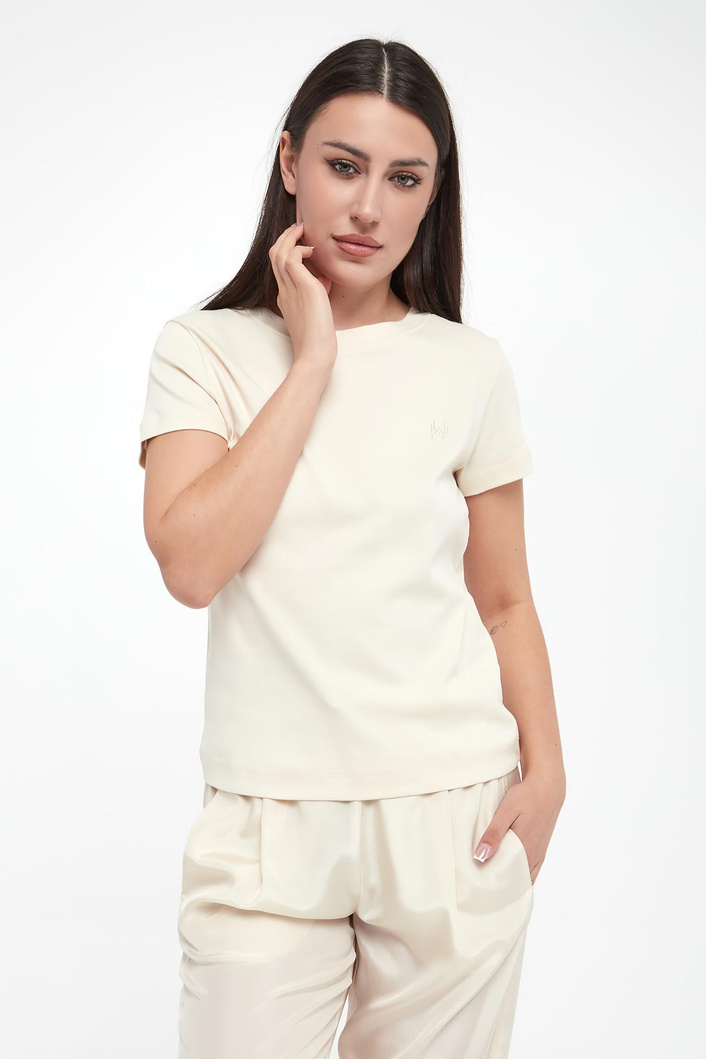 T-shirt damski Langue MARELLA MONOCHROME