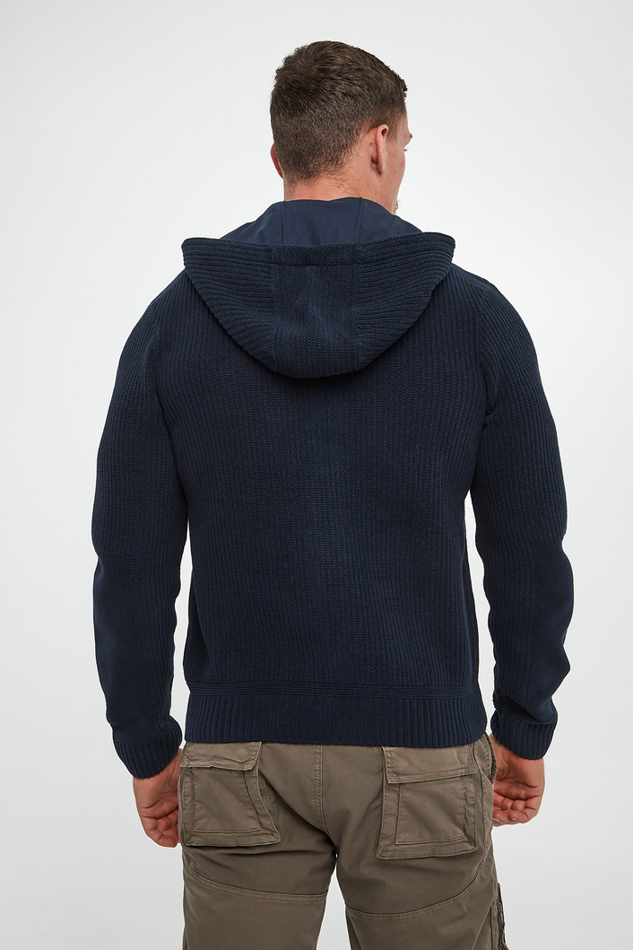 Sweter męski z kapturem AERONAUTICA MILITARE