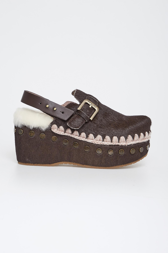 Klapki damski Pony skin clog MOU