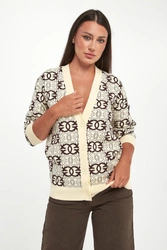 Kardigan damski z logo Half Breed PINKO