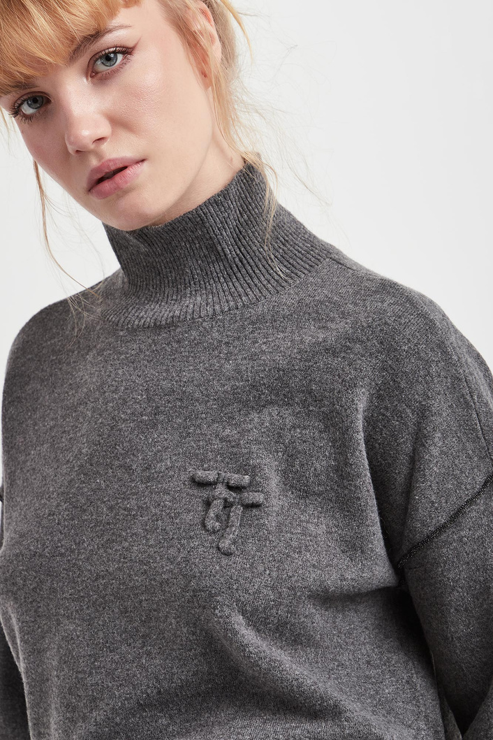 Sweter damski z golfem TWINSET U&B