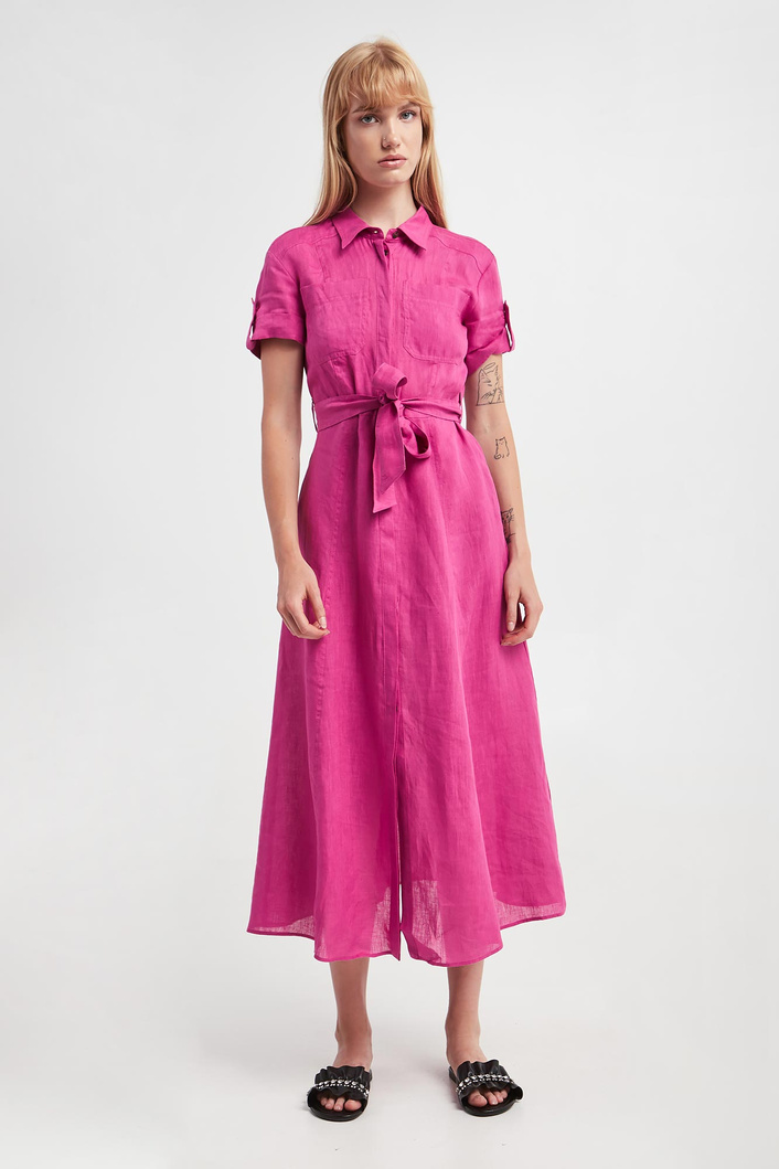 Sukienka lniana Banca MARELLA SPORT