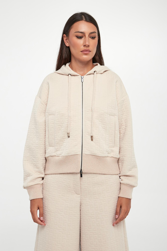 Bluza damska rozpinana z kapturem PESERICO