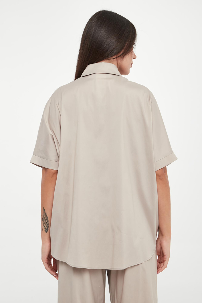 Koszula damska z krótkim rękawem Pittura MAX MARA BEACHWEAR