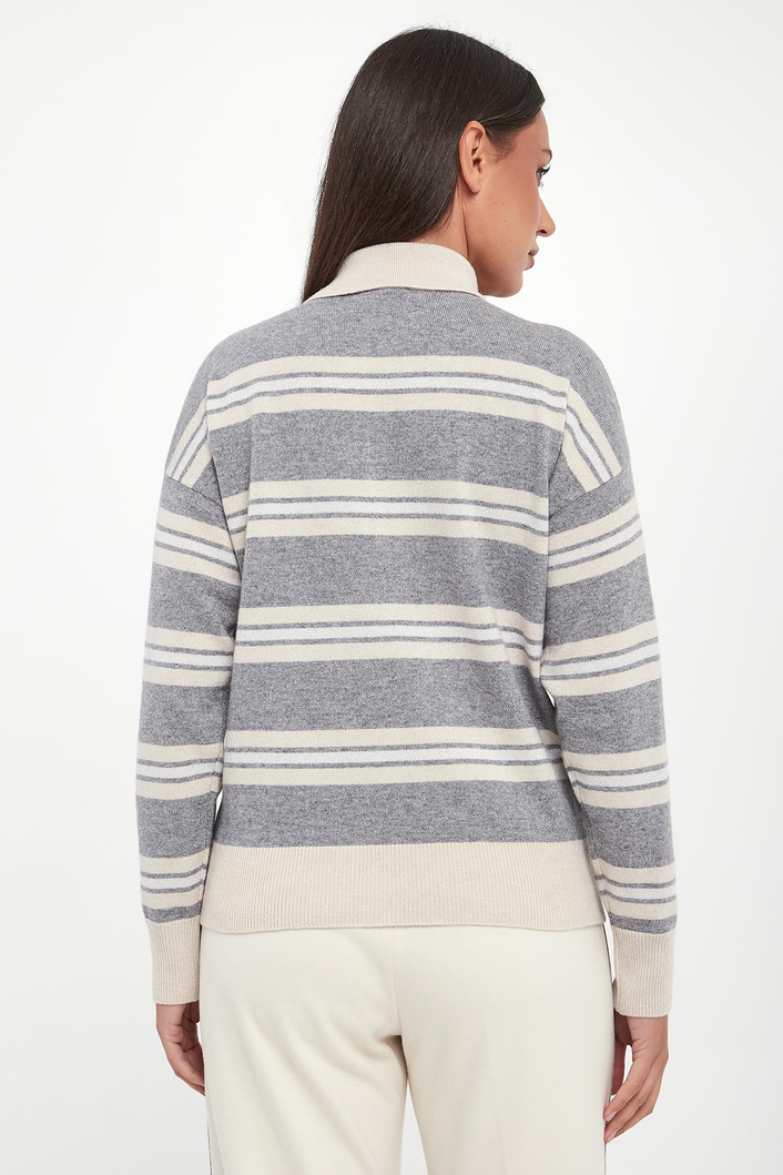 Sweter damski wełniany polo PESERICO