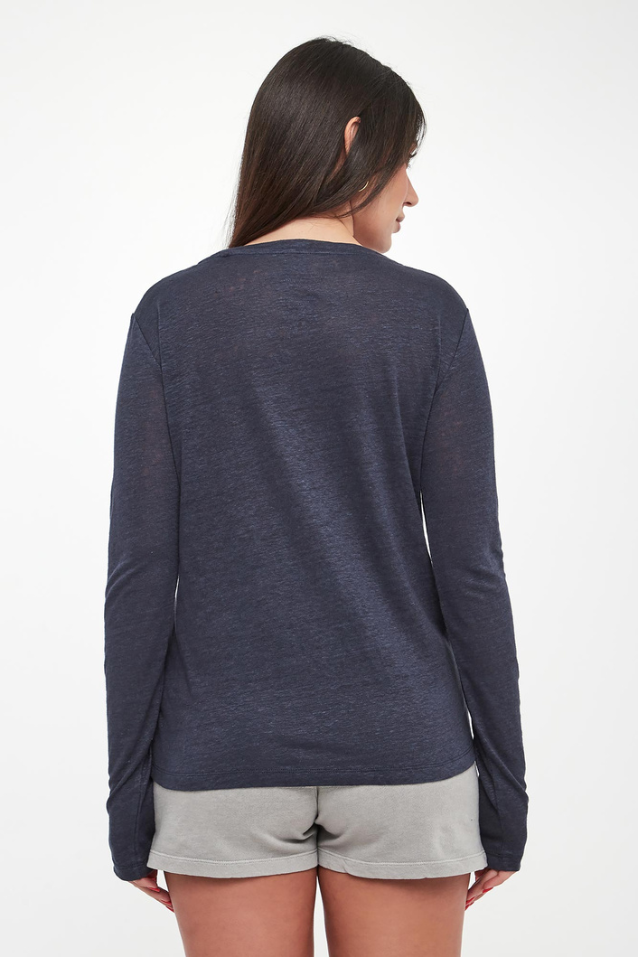 Longsleeve damski lniany Cale ECOALF