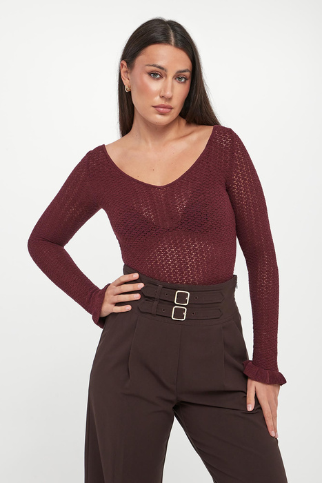 Sweter damski ażurowy Cantone MARELLA