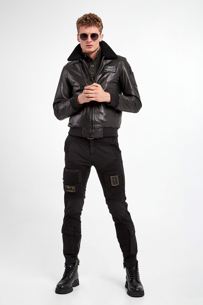 Kurtka skórzana AERONAUTICA MILITARE