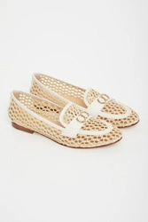 Baleriny damskie plecione CESARE CASADEI