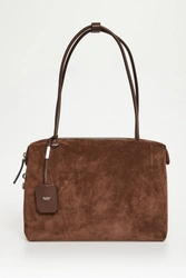 Torebka damska zamszowa Holdall Glide MAX MARA ACCESSORI