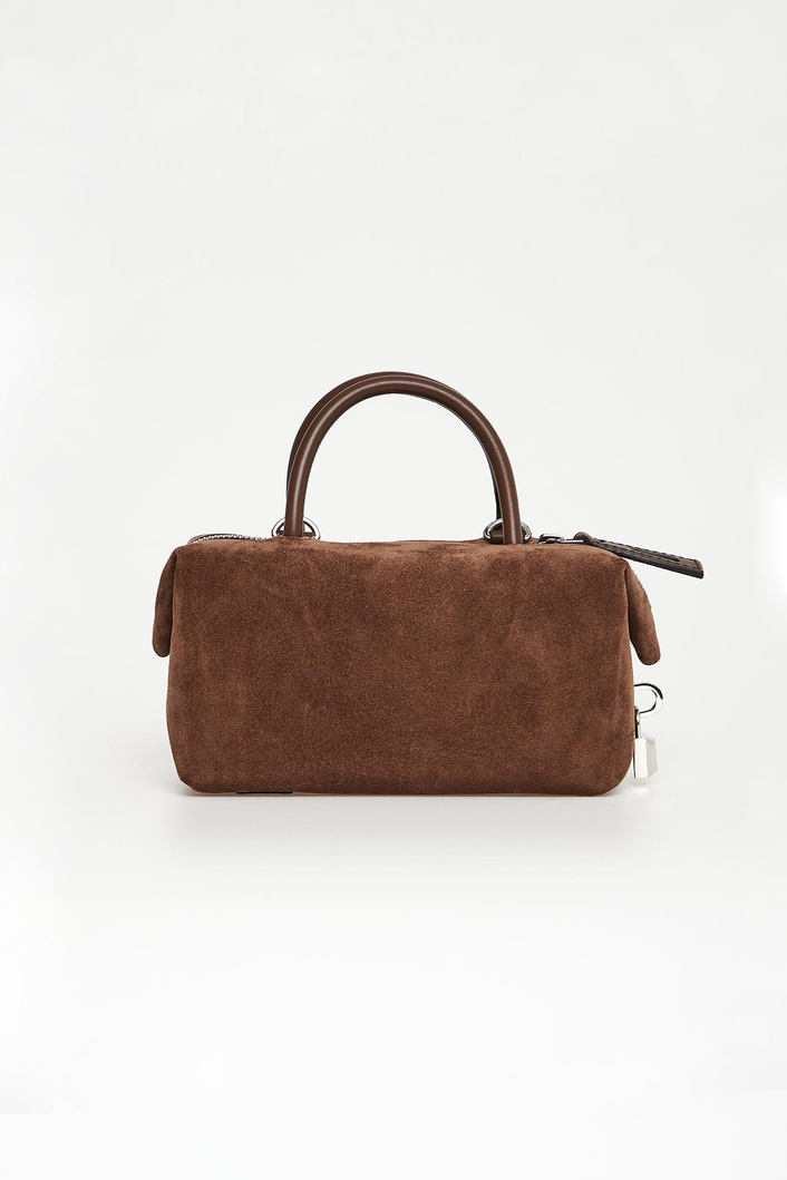 Torebka damska zamszowa Holdallssuede MAX MARA ACCESSORI