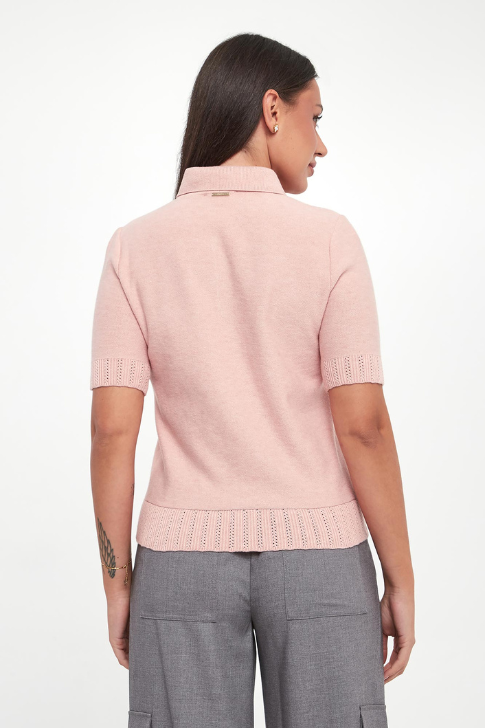 Sweter damski z kołnierzykiem polo TWINSET U&B