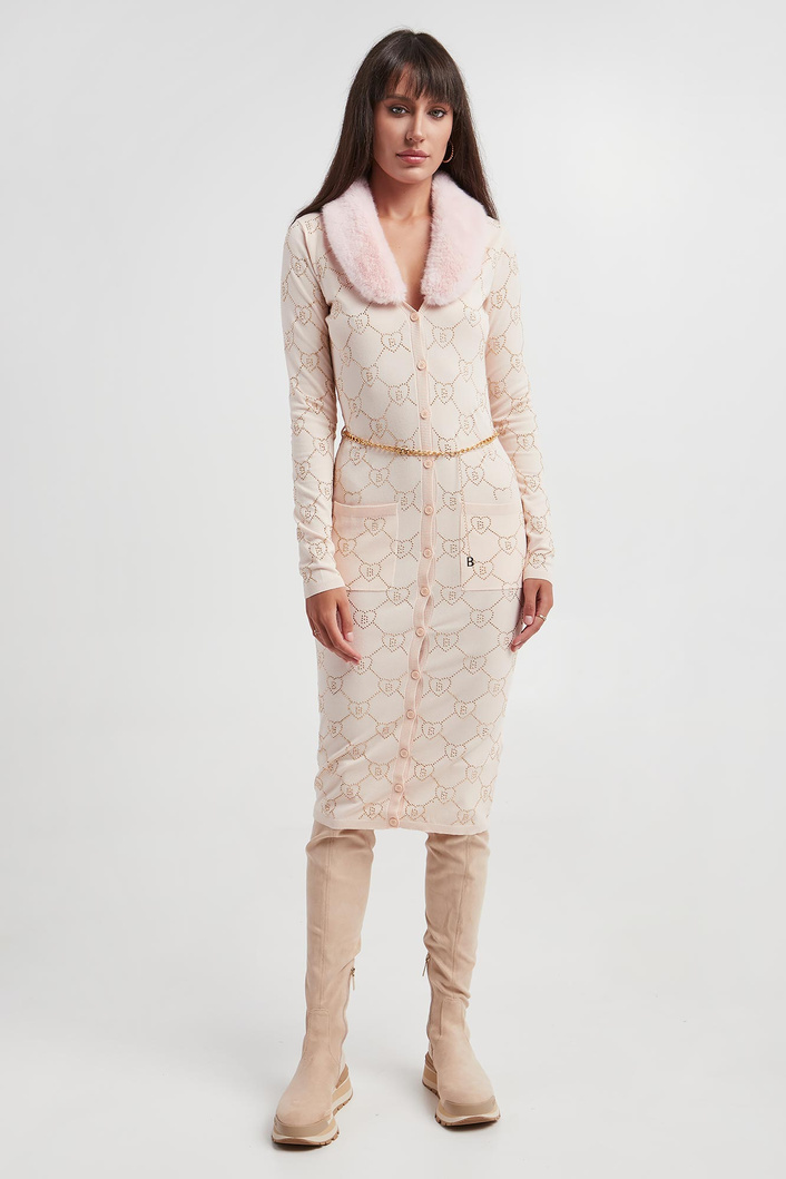 Sukienka z futerkiem BLUGIRL BLUMARINE