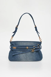 Torebka jeansowa Belt Bag PINKO