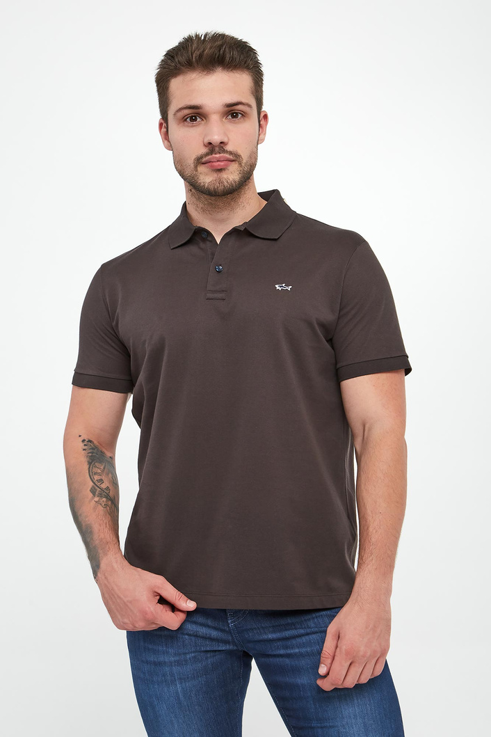 Polo męskie z logo PAUL&SHARK