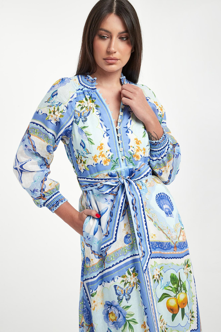 Sukienka maxi lniana HALE BOB