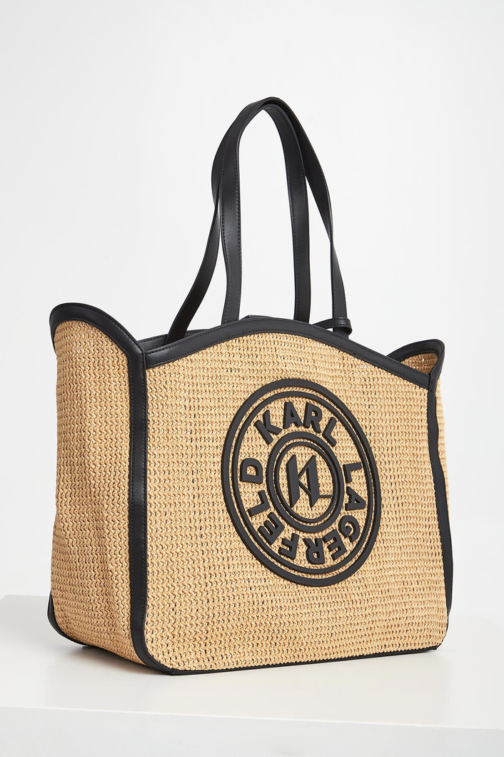 Torebka damska shopper pleciona KARL LAGERFELD