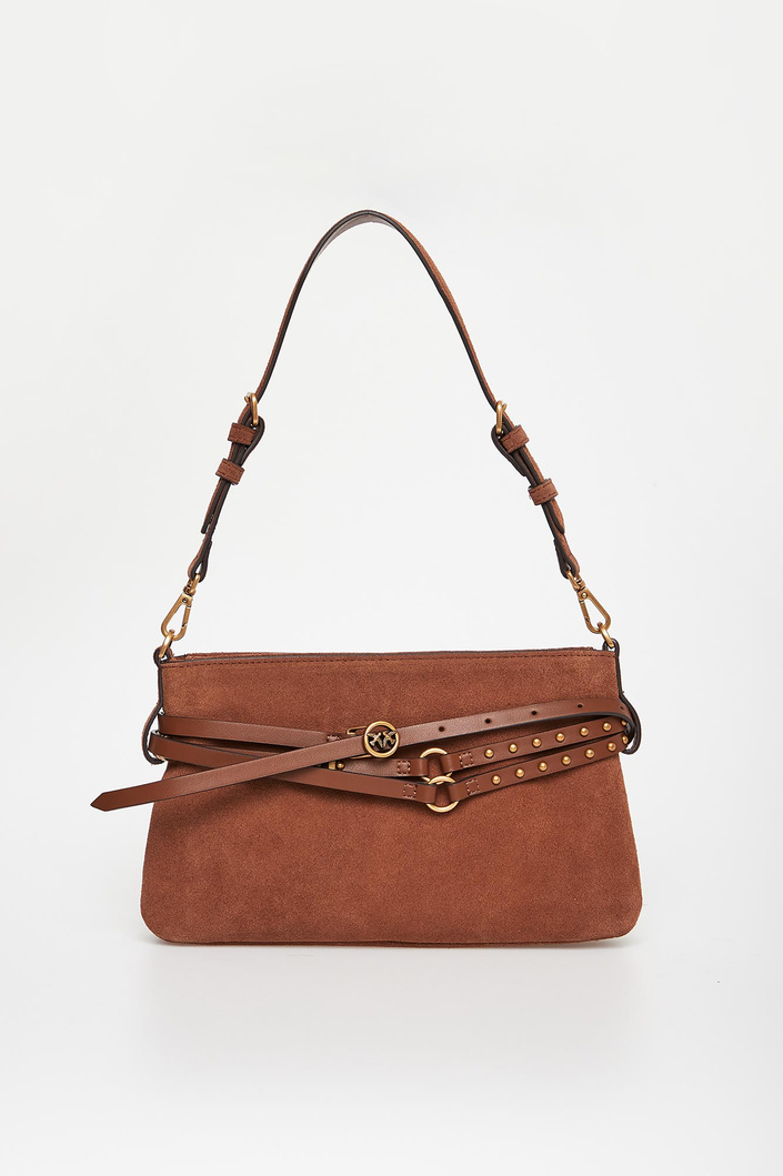 Torebka zamszowa Belt Bag PINKO