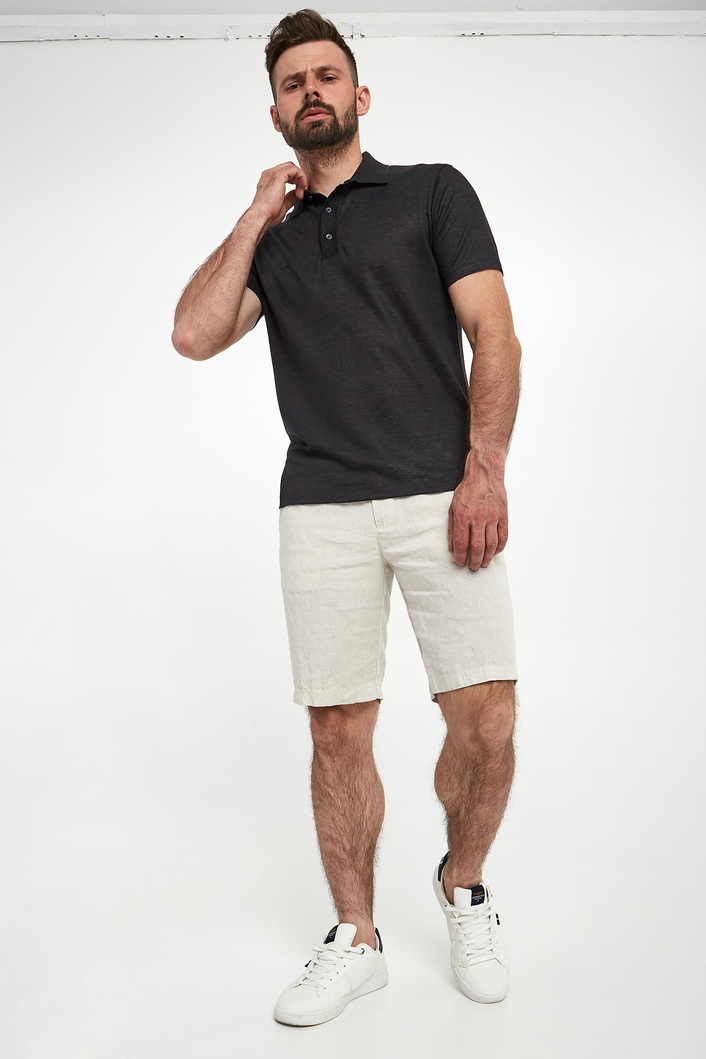 Bermudy męskie lniane PAUL&SHARK