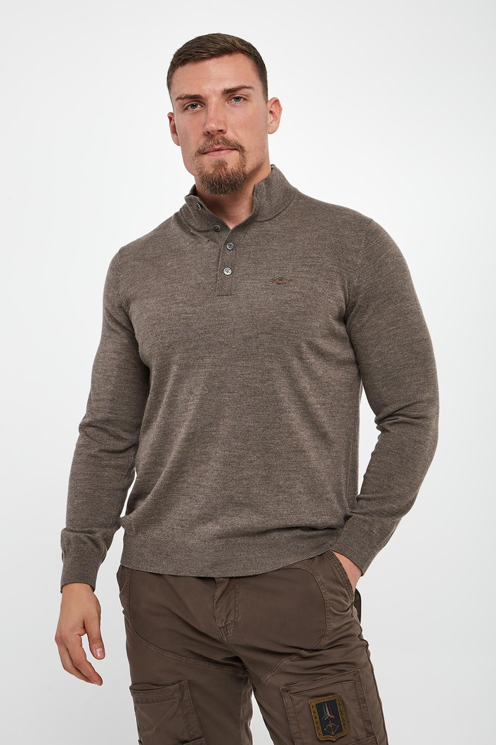 Sweter męski wełniany AERONAUTICA MILITARE