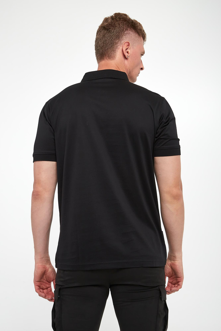 Polo męskie z logo KARL LAGERFELD