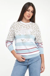 Sweter damski z wzorem zwierzęcym SPORTALM
