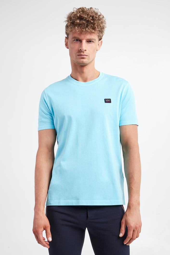 T-shirt męski z logo PAUL&SHARK