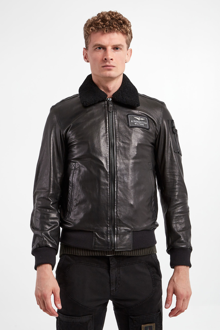 Kurtka skórzana AERONAUTICA MILITARE