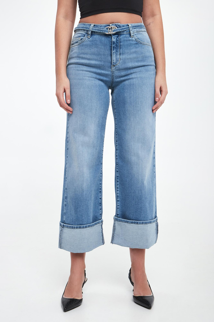 Jeansy damskie z paskiem LIU JO