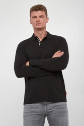 Longsleeve męski z kołnierzem polo Amare JOOP! JEANS