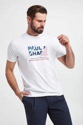T-shirt męski z logo PAUL&SHARK