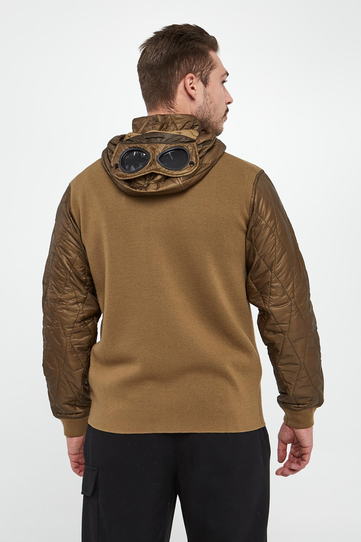 Sweter męski wełniany z kapturem C.P. COMPANY