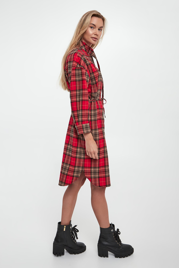 Sukienka koszulowa w kratkę Danny JOOP! JEANS