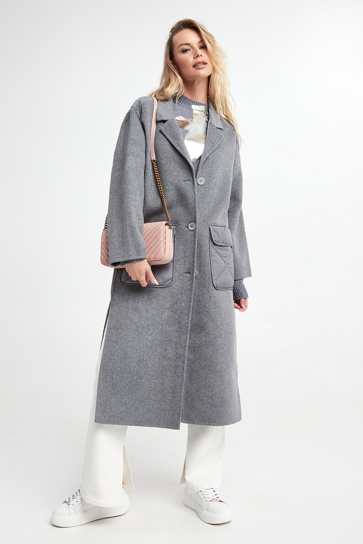 Płaszcz damski wełniany ICE PLAY