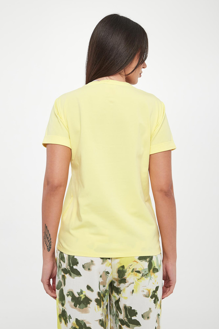 T-shirt damski z logo LIU JO