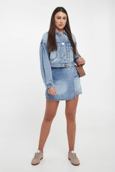 Spódnico-szorty jeansowe ARMANI EXCHANGE