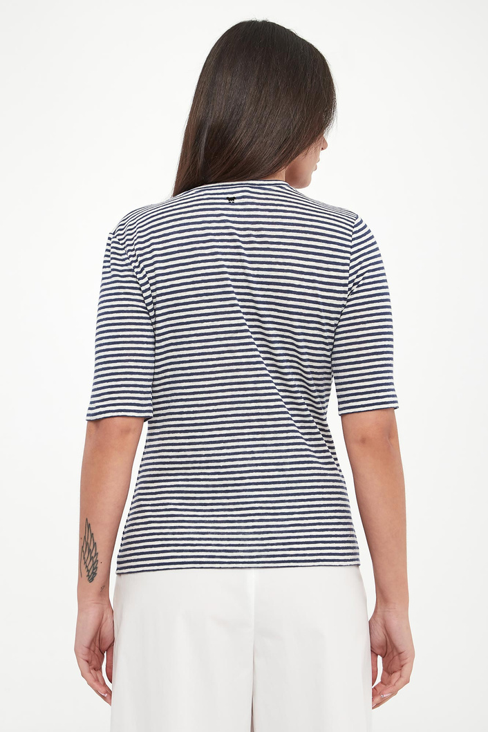 T-shirt damski lniany Opzione WEEKEND MAX MARA