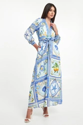 Sukienka maxi lniana HALE BOB