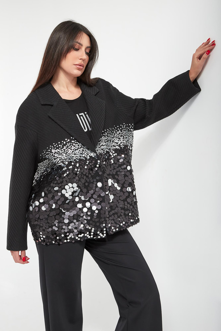 Płaszcz damski z cekinami SPORTALM